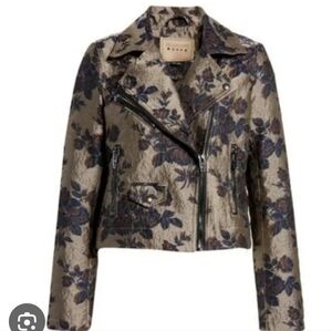 NWT BlankNyc Floral Brocade Women's Moto Jacket